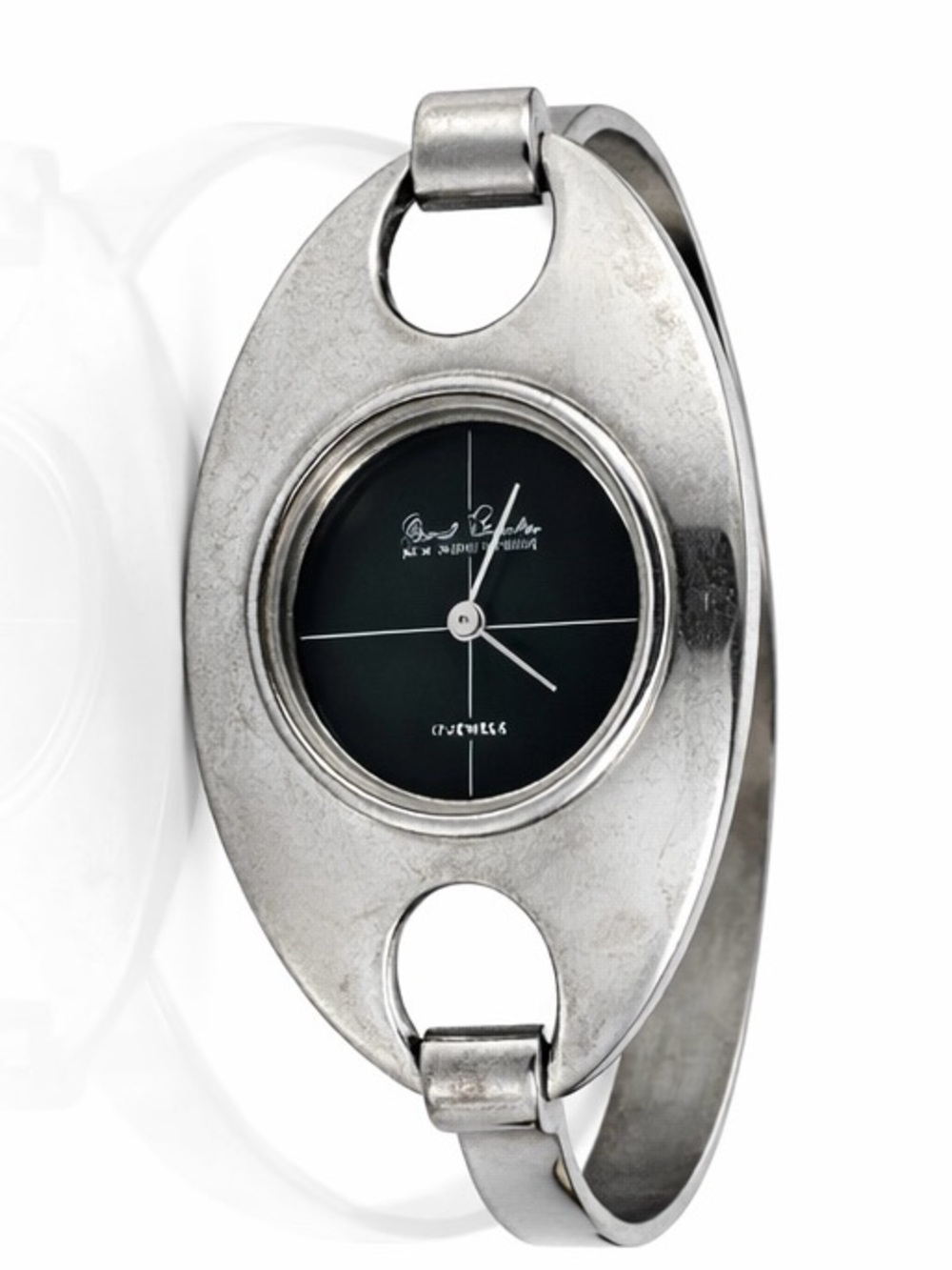 Marcel Boucher silver mid century watch- 17 jewel winding movement